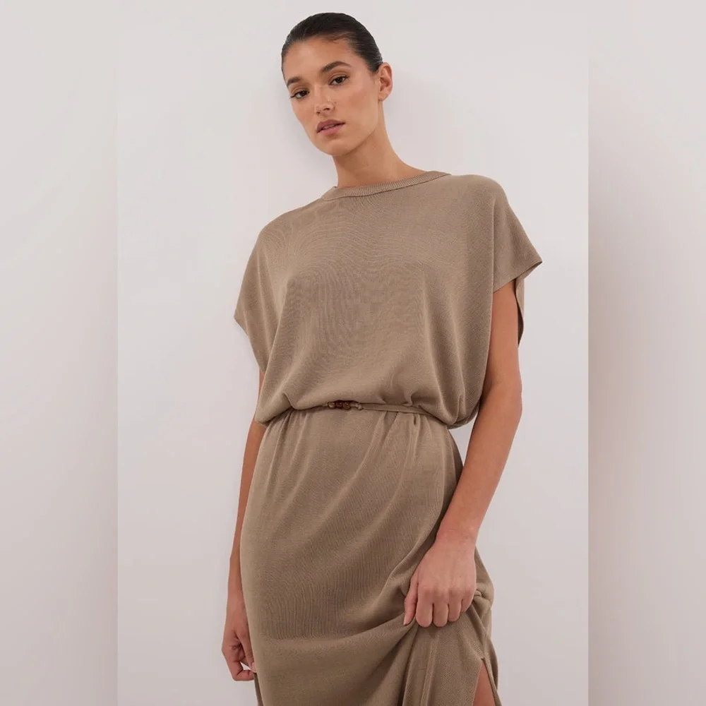 NWT DISSH JACKI SAGE SLEEVELESS KNIT MAXI DRESS size Xs - Picture 5 of 11